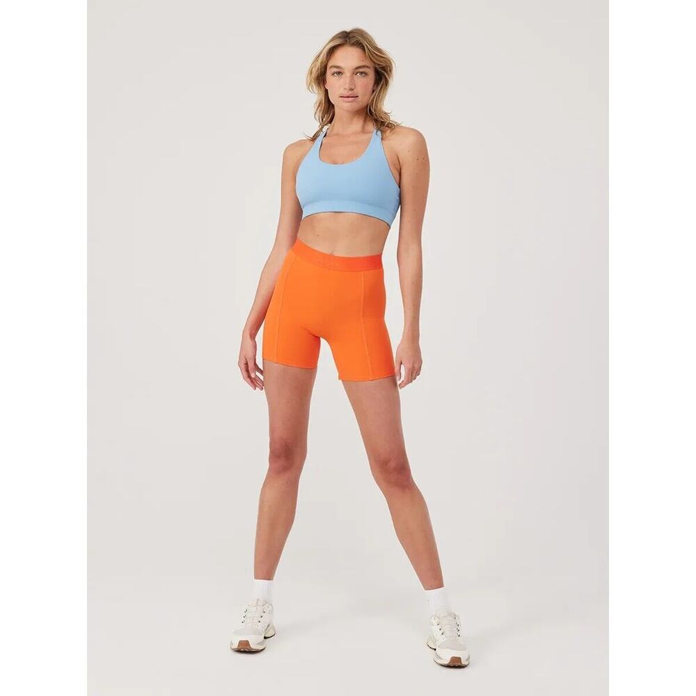 Outdoor Voices Shorts Women's SuperForm 5" in Sundance Orange Size XXS